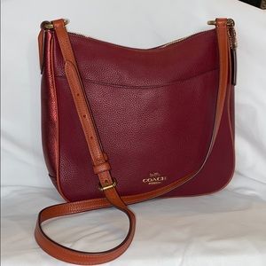 New Maroon coach crossbody